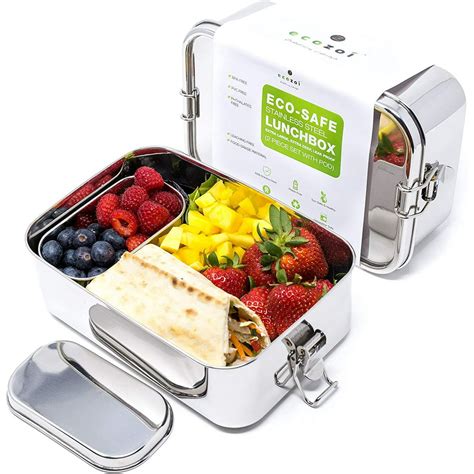 eco friendly stainless steel lunch box|leak proof steel lunch box.